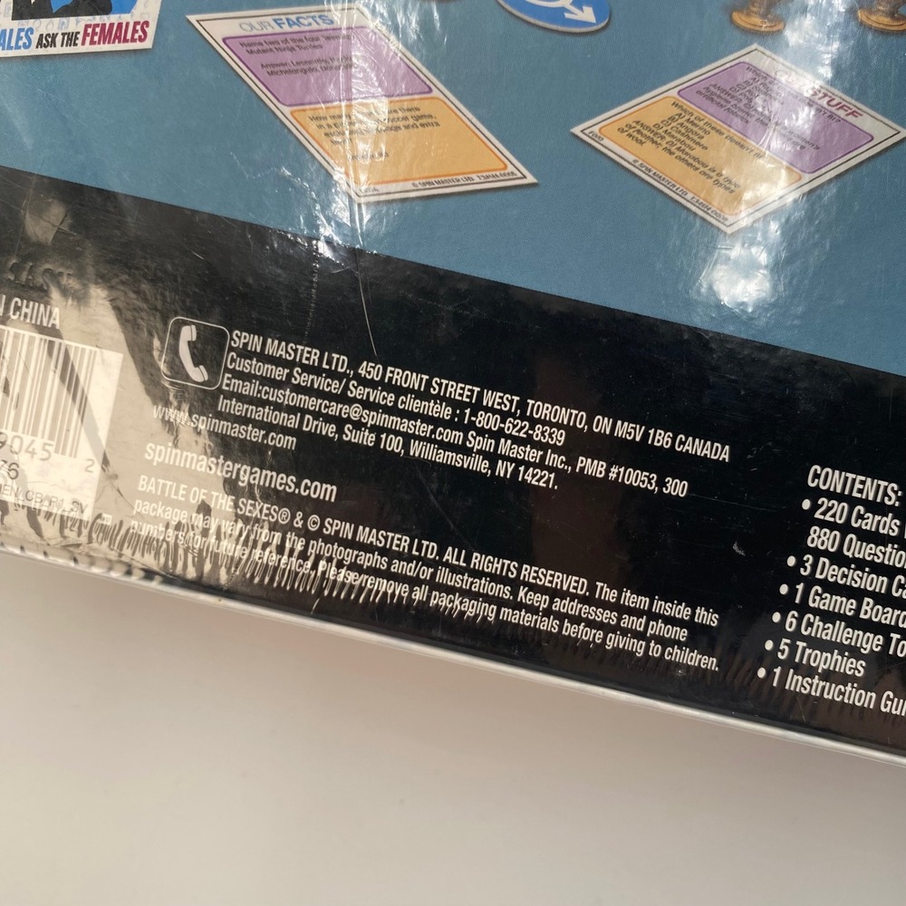 Battle of the Sexes Board Game Spin Master‎ Adult Trivia Party Game New Sealed - Picture 4 of 6
